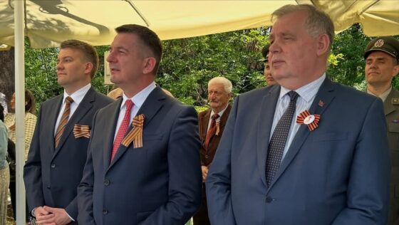 У присуству званичника из Санкт Петербурга и представника Амбасаде Руске Федерације у Горњем Милановцу обележен Дан Победе над фашизмом